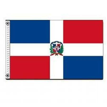 SS COLLECTIBLES 4 ft. X 6 ft. Nyl-Glo Dominican Republic Government Flag SS37440